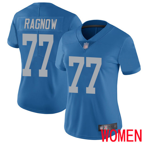 Detroit Lions Limited Blue Women Frank Ragnow Alternate Jersey NFL Football 77 Vapor Untouchable